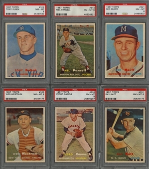 1957 Topps PSA NM-MT 8 "4th Series" Collection (36 Different)